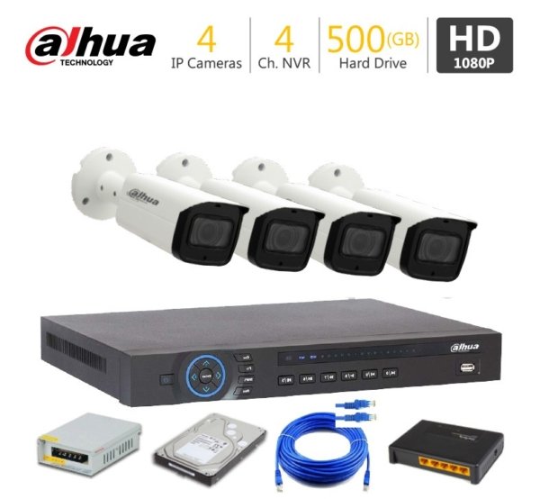 4 Full HD IP Camera Package Dahua (Copy)