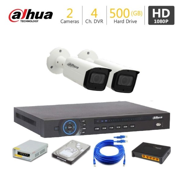 2 FHD CCTV Camera Package – Dahua