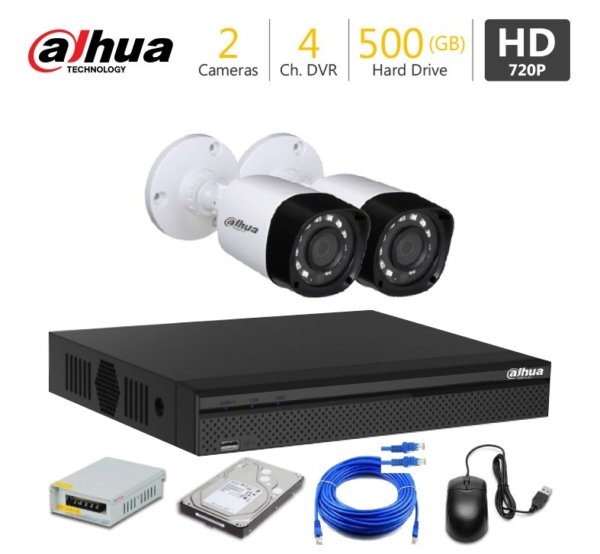 2 HD CCTV Cameras Package – Dahua