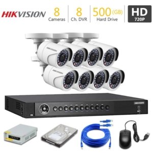Hikvision 8 HD CCTV Camera Package – 720p Surveillance for Homes & Industry