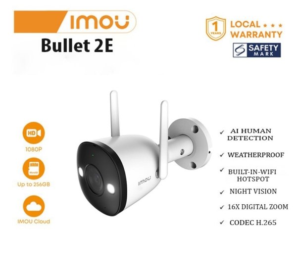 IMOU Bullet 2E WiFi Security Camera